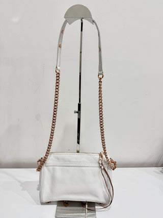 Rebecca Minkoff Mini MAC Golden Rose Strap Shoulder Bag White Women's