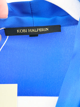 Kobi Halperin silk V neck top blouse, S