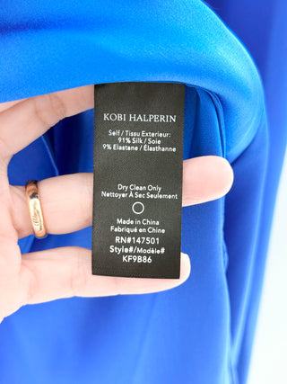 Kobi Halperin silk V neck top blouse, S