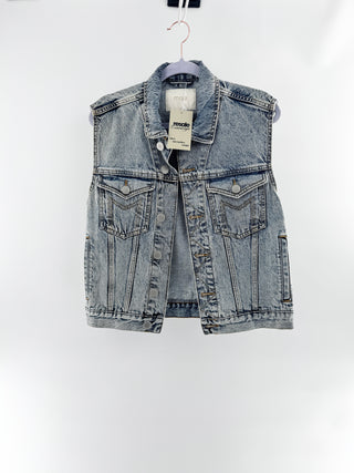 Maje denim vest, 38 FR / US 6
