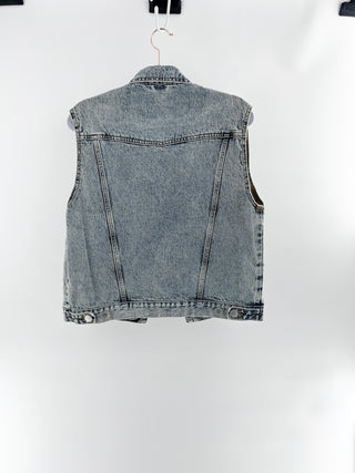 Maje denim vest, 38 FR / US 6