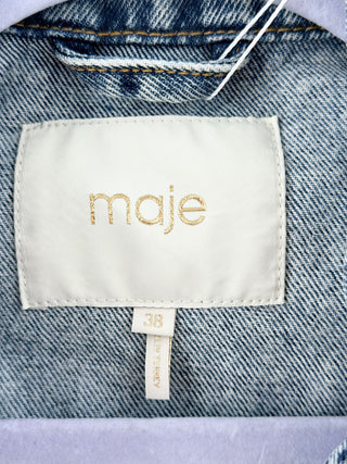 Maje denim vest, 38 FR / US 6
