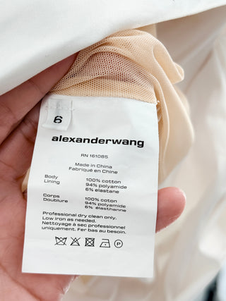 Alexander Wang ruched mini shirt dess, 6