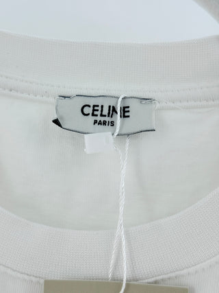 Celine Celine logo t shirt, L