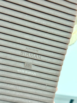 NWT Alexandre Birman Vicky Bounce Knotted Platform Espadrille Sandals Gold EU 39