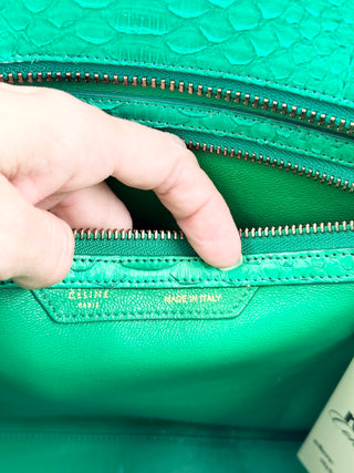 Celine python leather celine luggage tote bag