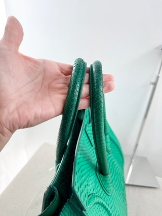 Celine python leather celine luggage tote bag
