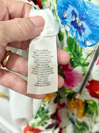 Alice & Olivia Crawford Floral Printed Fit & Flare Mini Dress Multi Women's 14