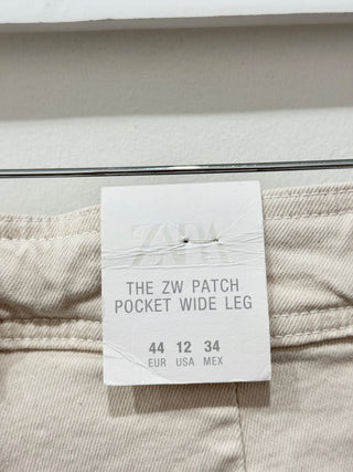 Zara wide leg jeans, 12
