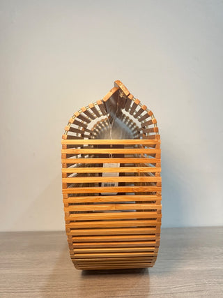 Cult Gaia wooden top hold bag