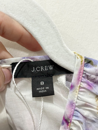 NWT Flora Obscura X J.Crew Side-Cutout A-Line Dress Kaleidoscope Floral Womens 8