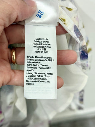 NWT Flora Obscura X J.Crew Side-Cutout A-Line Dress Kaleidoscope Floral Womens 8