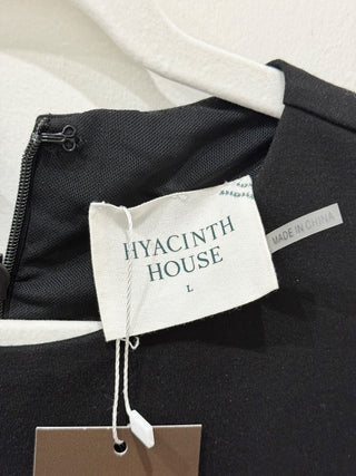 NWT Hyacinth House Metallic Fringe Francie Maxi Dress Black/Bronze Women's Large