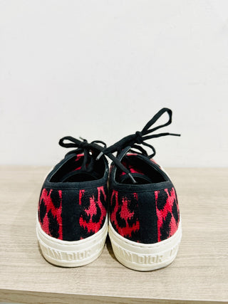 Dior walk'n'dior low top leopard print sneakers, 37