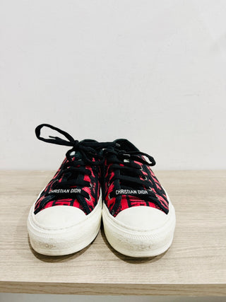 Dior walk'n'dior low top leopard print sneakers, 37