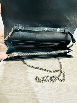 Saint Laurent cassandre envelope chain wallet bag medium, medium