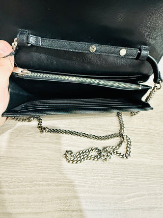 Saint Laurent cassandre envelope chain wallet bag medium, medium