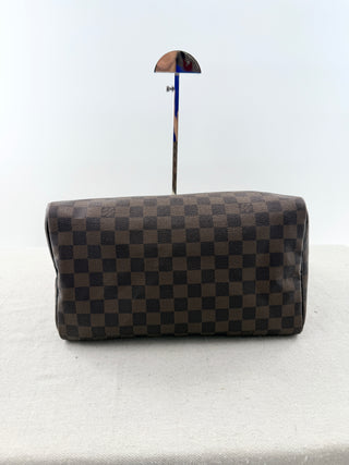 Louis Vuitton speedy 30 damier ebene bag top handle, 30