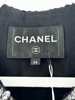 Chanel tweed vest with beading and sequin trim, 38 FR / US 6