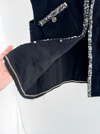 Chanel tweed vest with beading and sequin trim, 38 FR / US 6