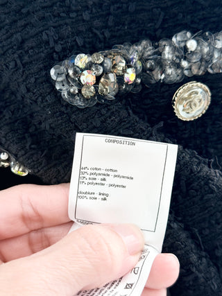 Chanel tweed vest with beading and sequin trim, 38 FR / US 6