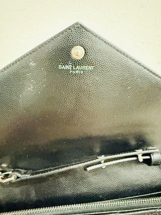 Saint Laurent cassandre envelope chain wallet bag medium, medium