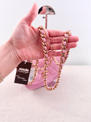 Chanel quilted medium messenger flap bag