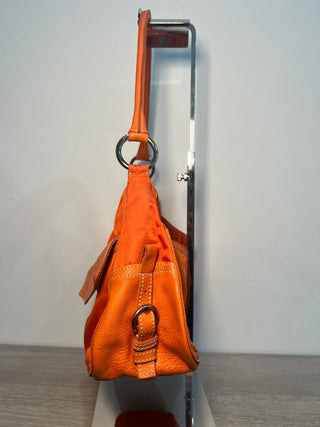 Prada nylon and leather shoulder bag medium size