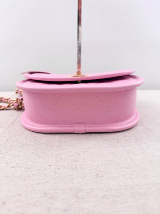 Chanel quilted medium messenger flap bag