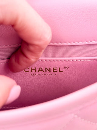 Chanel quilted medium messenger flap bag
