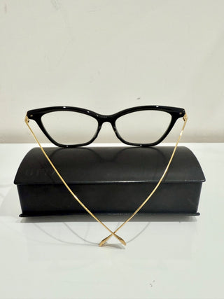 Dita Fearless Oversized Black Acetate Optical Frames Prescription Glasses