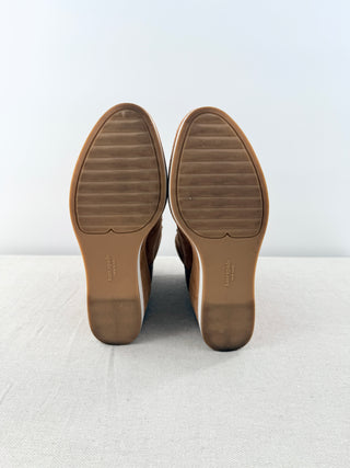 NWT Kate Spade Willow Suede & Shearling Wedge Ankle Booties Bungalow Womens US 8