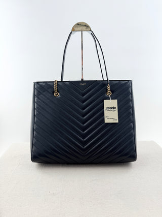 Saint Laurent tribecca large leather shopping bag