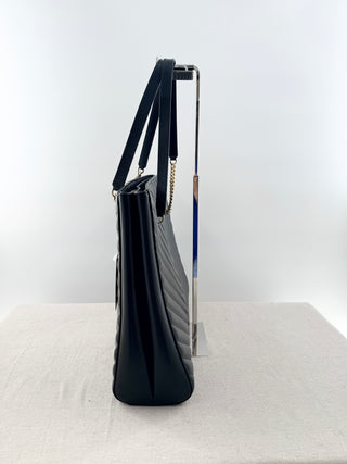 Saint Laurent tribecca large leather shopping bag