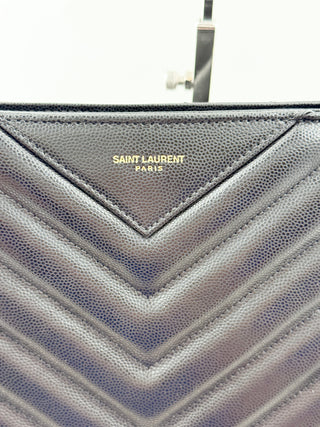 Saint Laurent tribecca large leather shopping bag