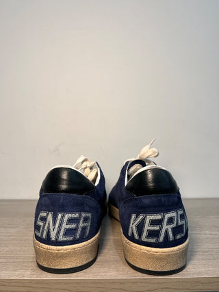 NWOT Golden Goose Ballstar Suede Low-Top Sneakers Dark Blue Men's Size 43 / 9.5