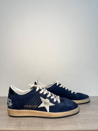 NWOT Golden Goose Ballstar Suede Low-Top Sneakers Dark Blue Men's Size 43 / 9.5