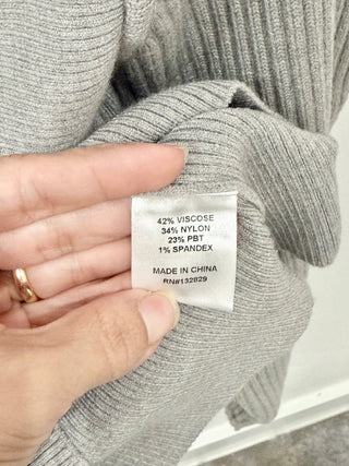 Lovers and friends gray ribbed corset top and cover  NWT, L