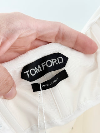 Tom Ford strapless midi dress bi tonal, 42 / 10