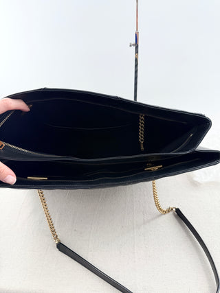 Saint Laurent tribecca large leather shopping bag