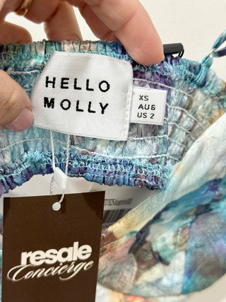 Hello Molly pattern corset crop top, XS