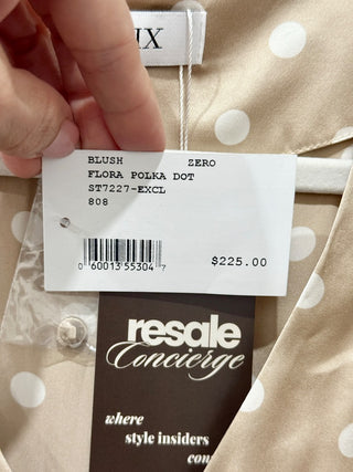 Intermix v neck silk polka dot shirt top, 0