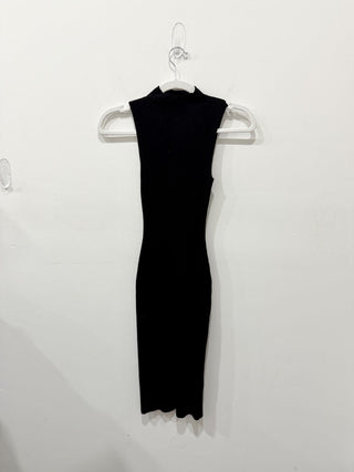 Babaton Compose Sleeveless Knit Cut-Out Bodyon Midi Dress Black Womens Size XS