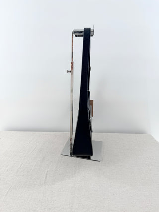 Coach Eliza Medium Leather Lizard-Embossed Shoulder Handbag Black