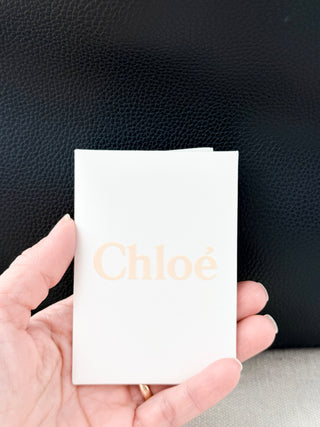 NWT Chloe Aby 100% Cow Leather Large Tote Handbag Black