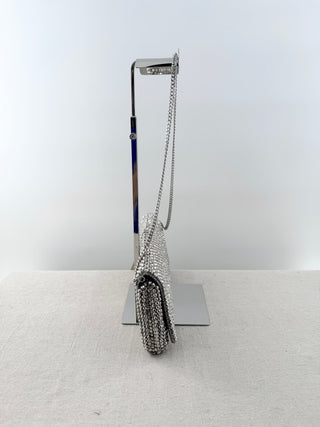 Reiss crystal embellished shoulder bag clutch