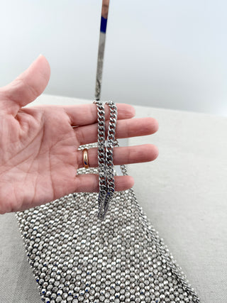 Reiss crystal embellished shoulder bag clutch