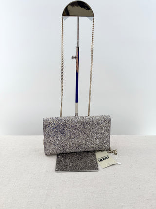 Jimmy Choo emmie crystal embellished clutch bag with chain