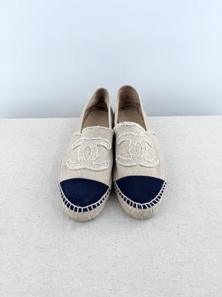 Chanel canvas espadrille CC, 41