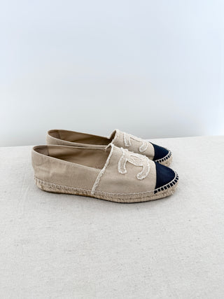 Chanel canvas espadrille CC, 41